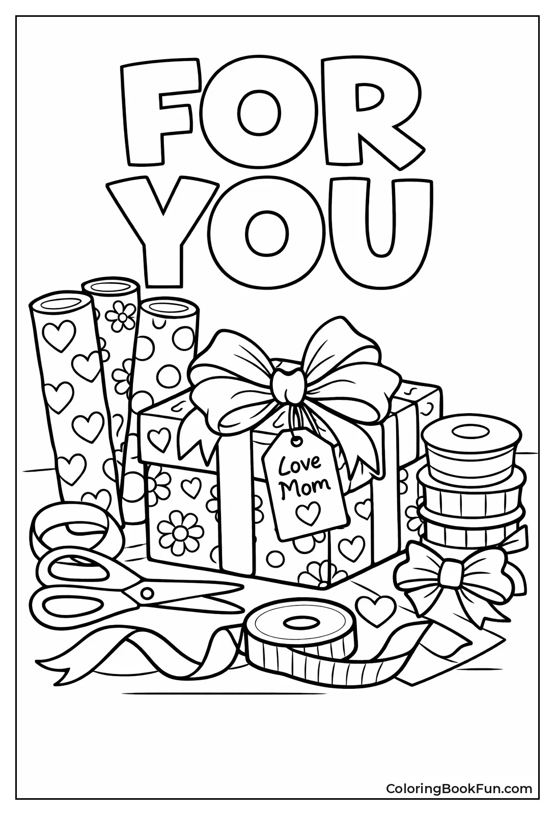 Wrapping Gifts with Ribbons