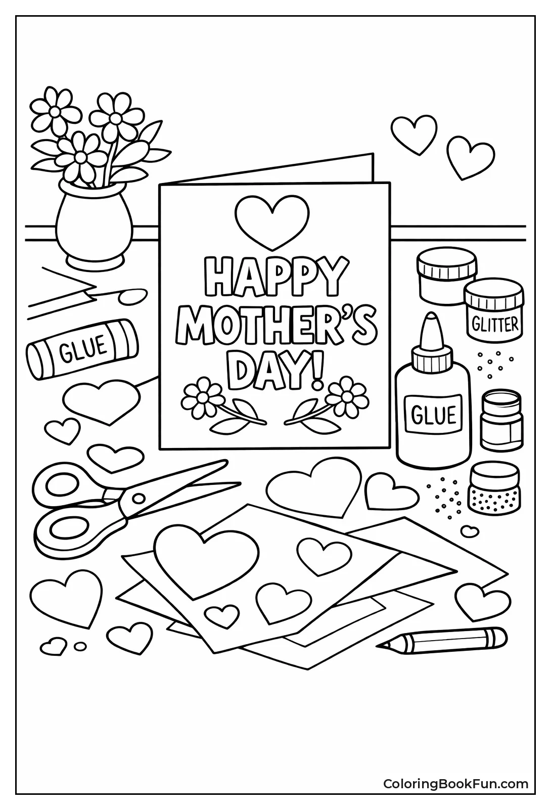 Making Cards with Glitter