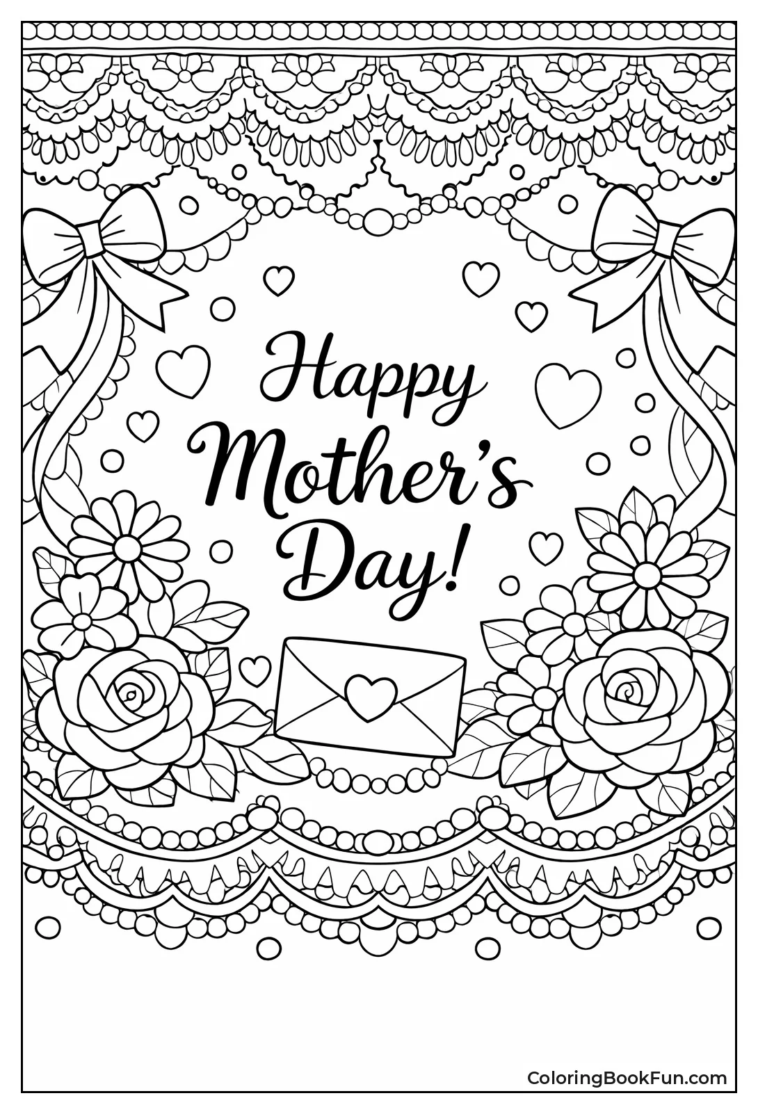 Lace Ribbons and Pearls