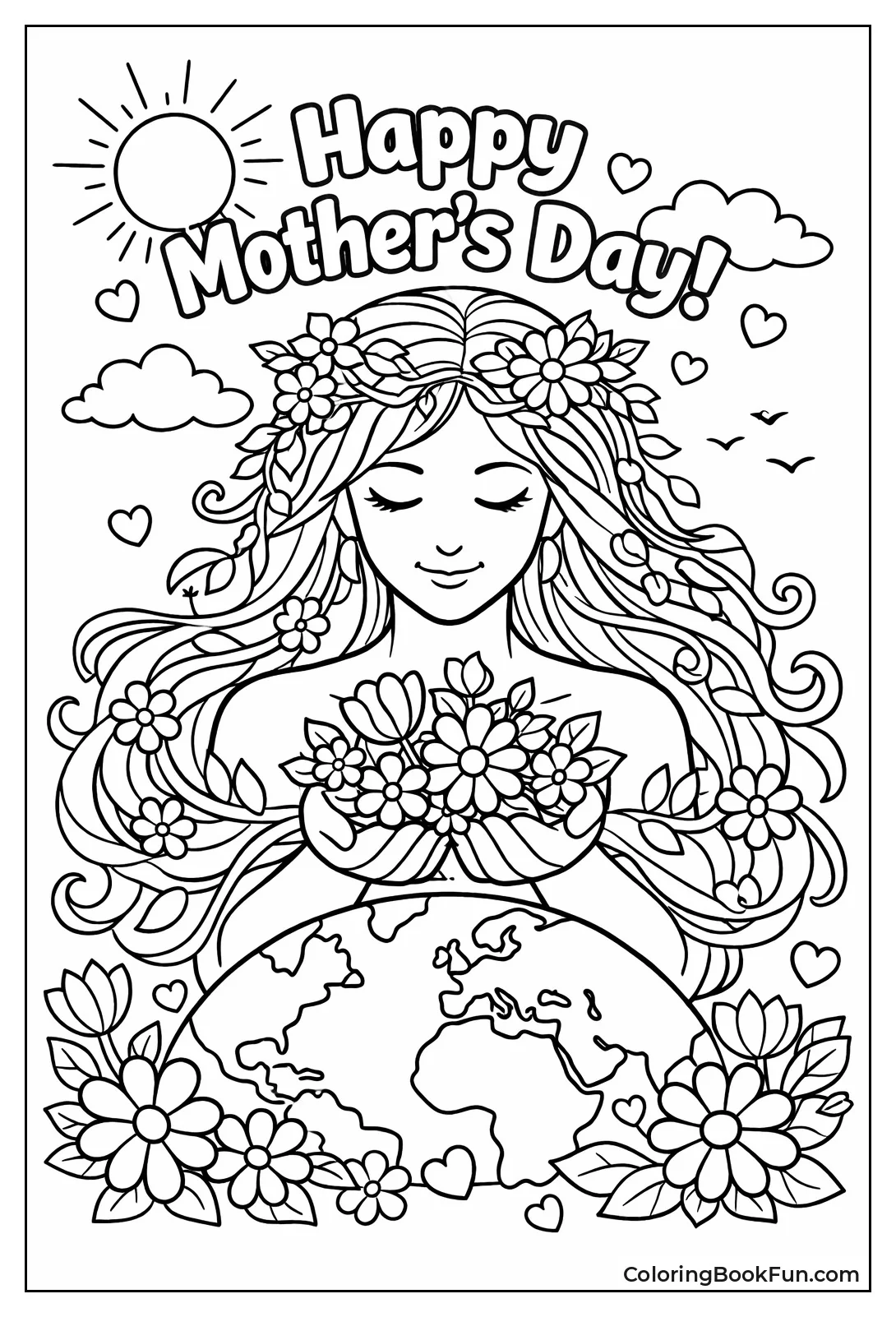 Mother Earth Grows Flowers