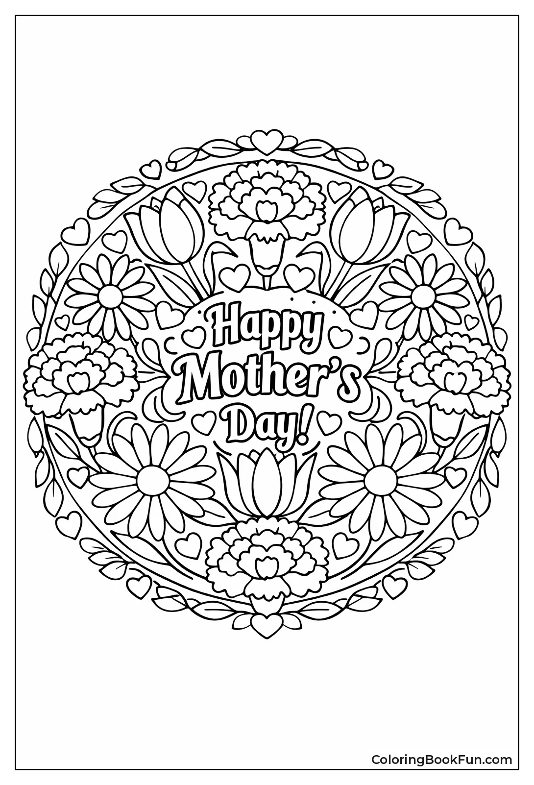 Flower Mandala Blooms Out