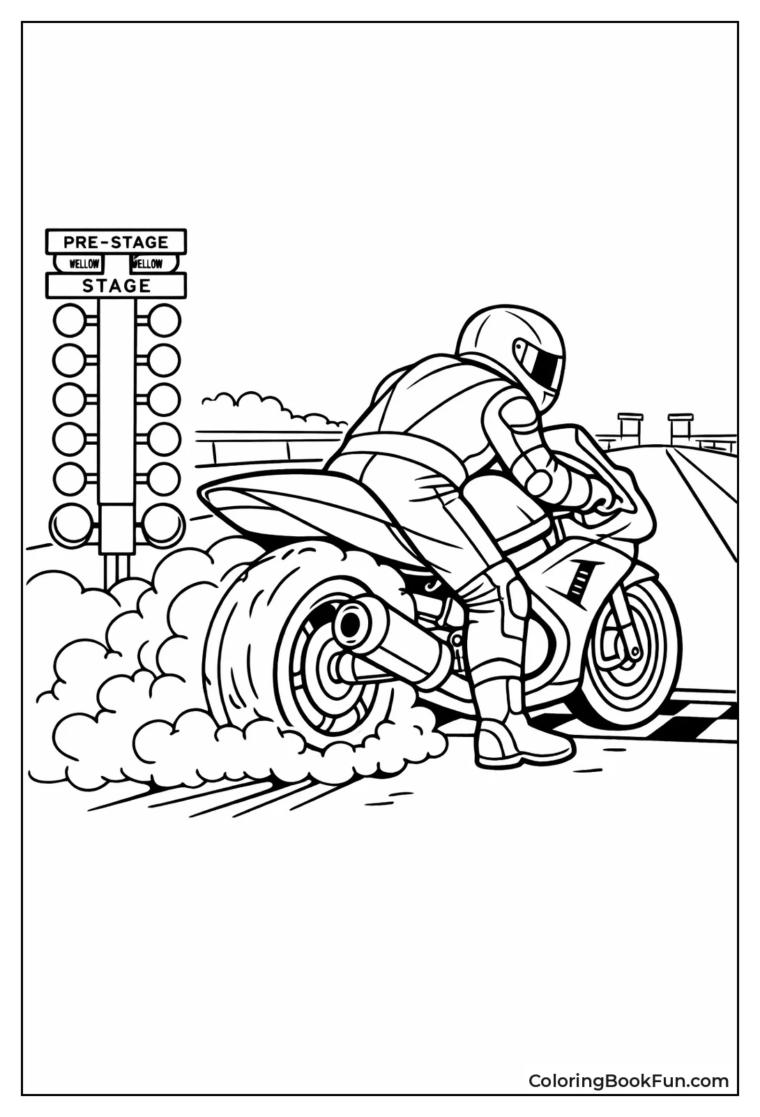 Burnout Drag Race Start