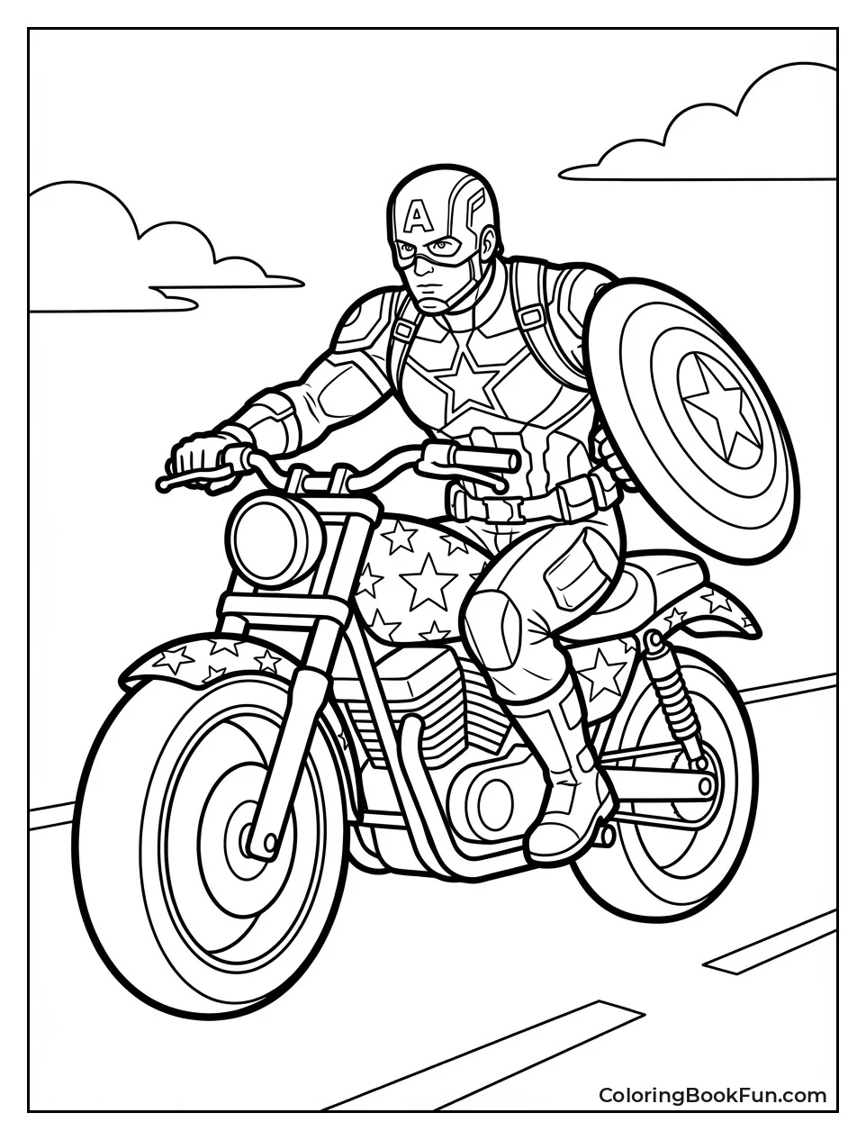 Captain America Star Bike