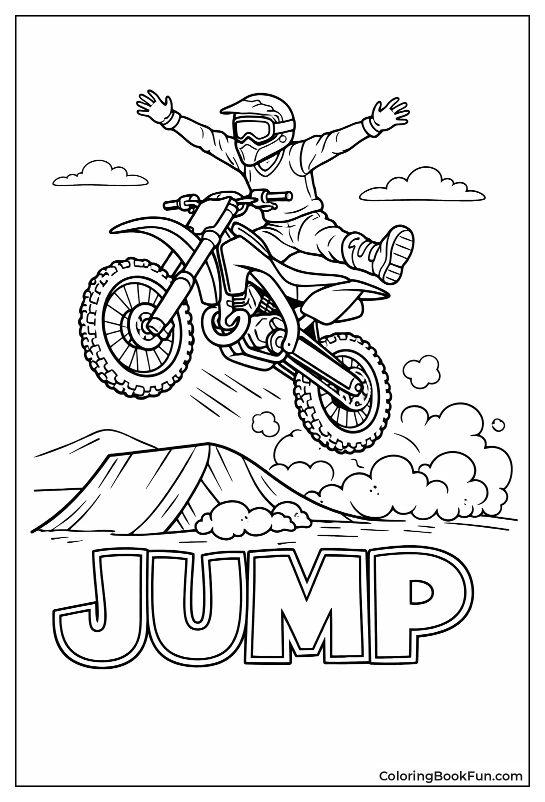Dirt Bike Mid-Air Jump