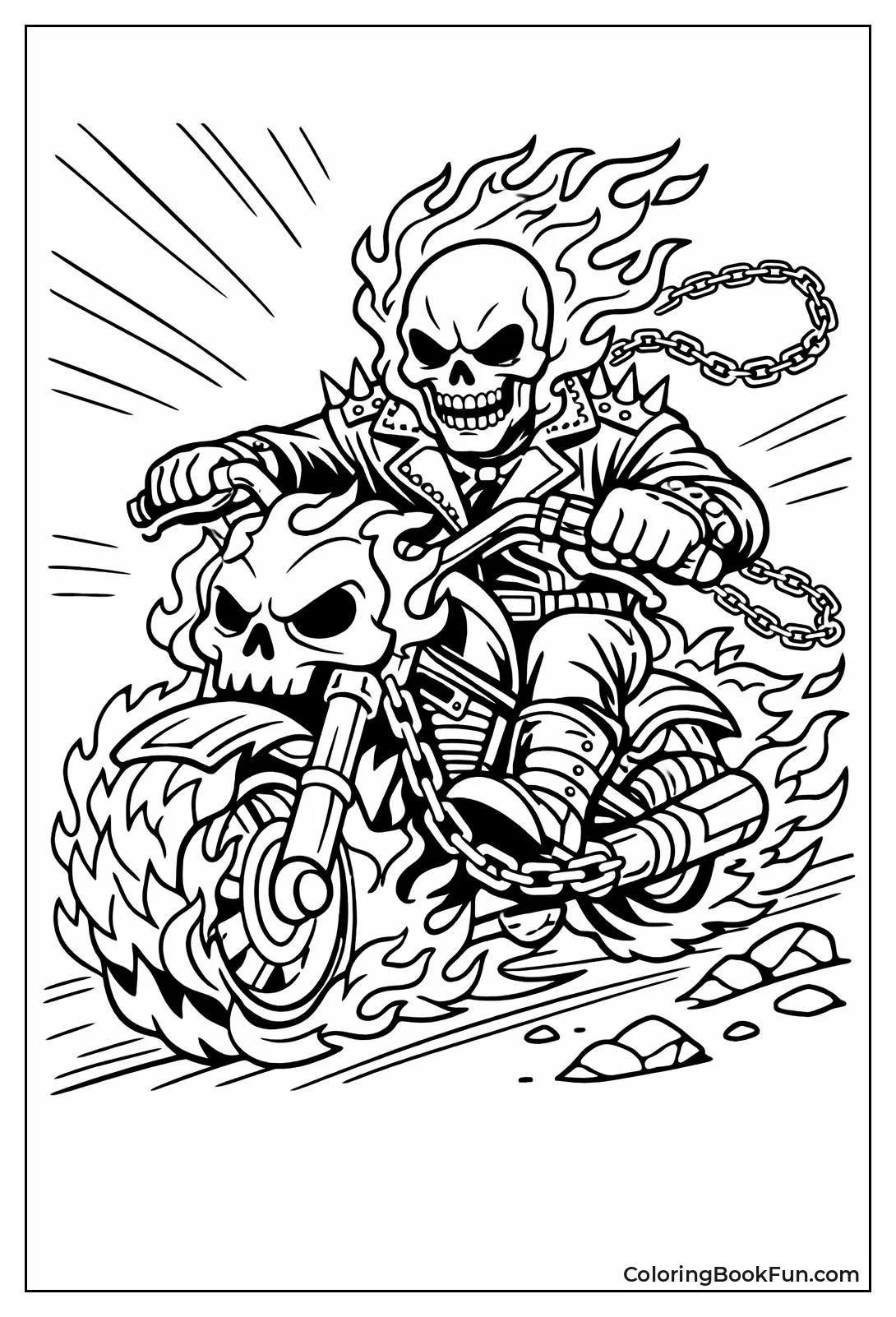 Ghost Rider Flames Bike