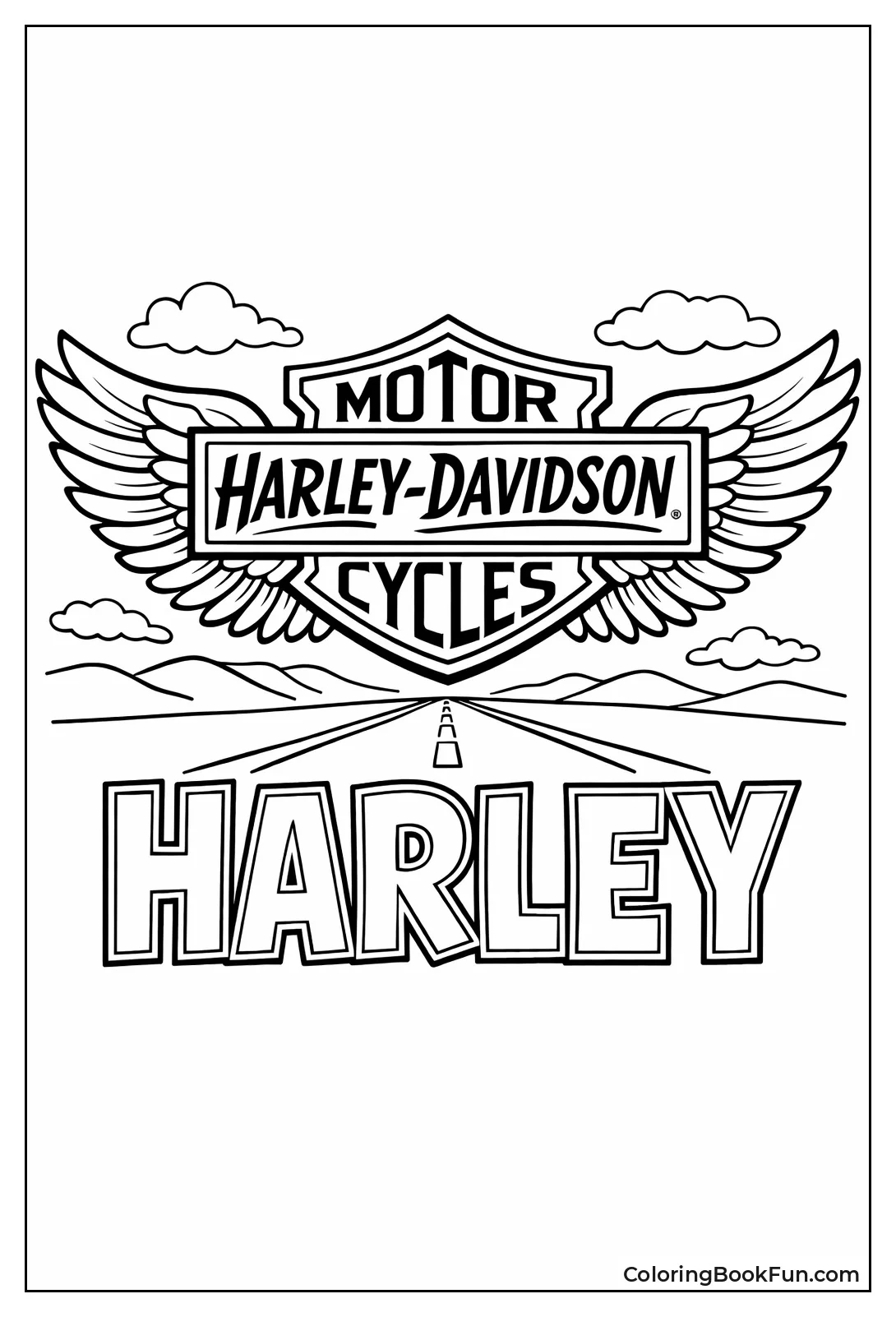 Harley-Davidson Logo Close-Up