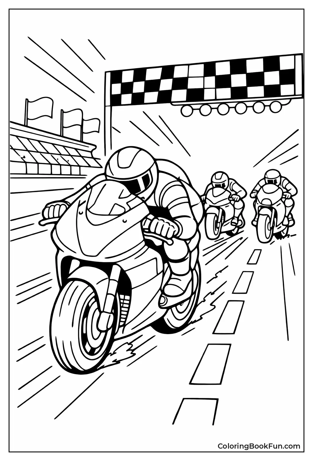 MotoGP Bike Leads Pack