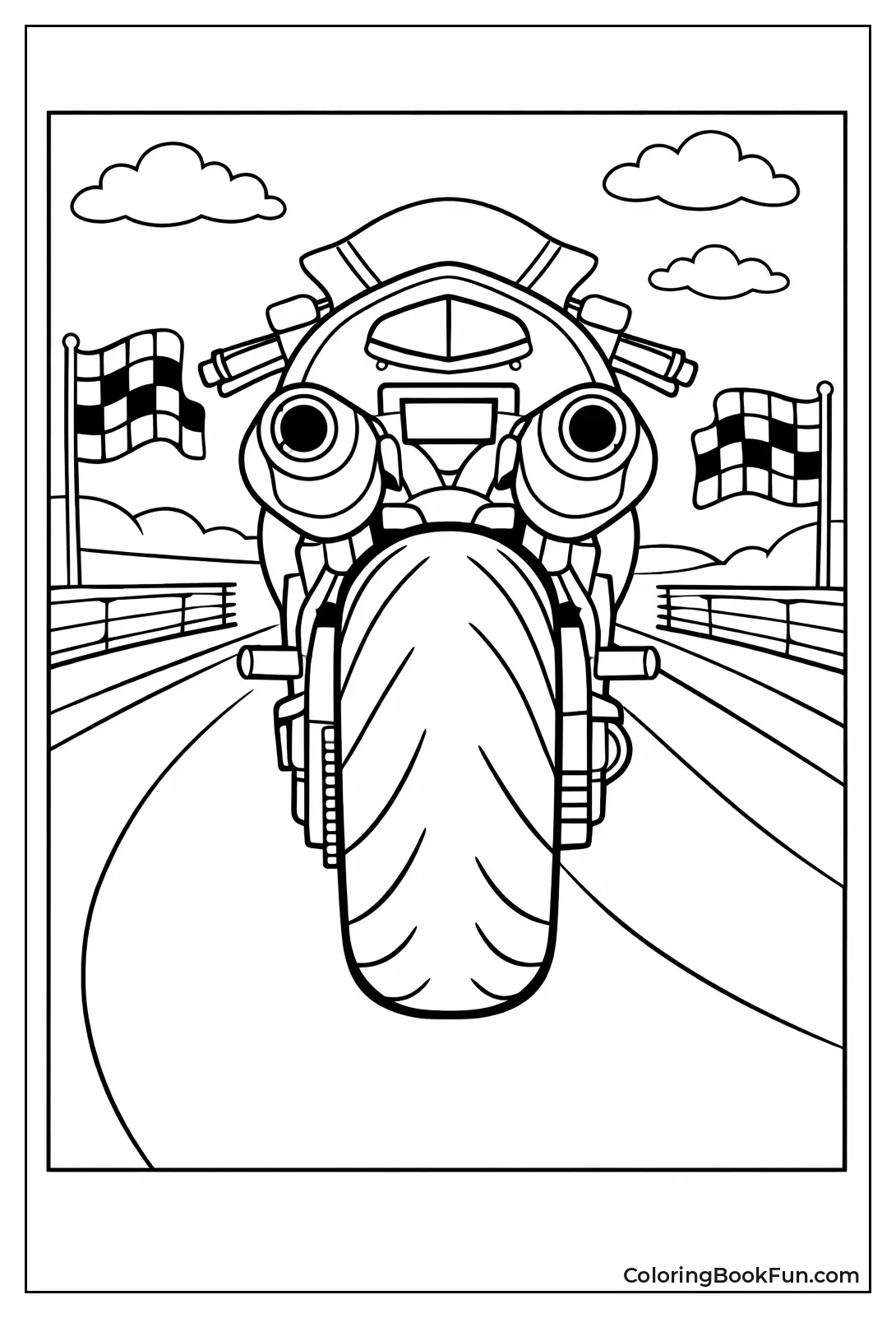 Racer Rear Track View