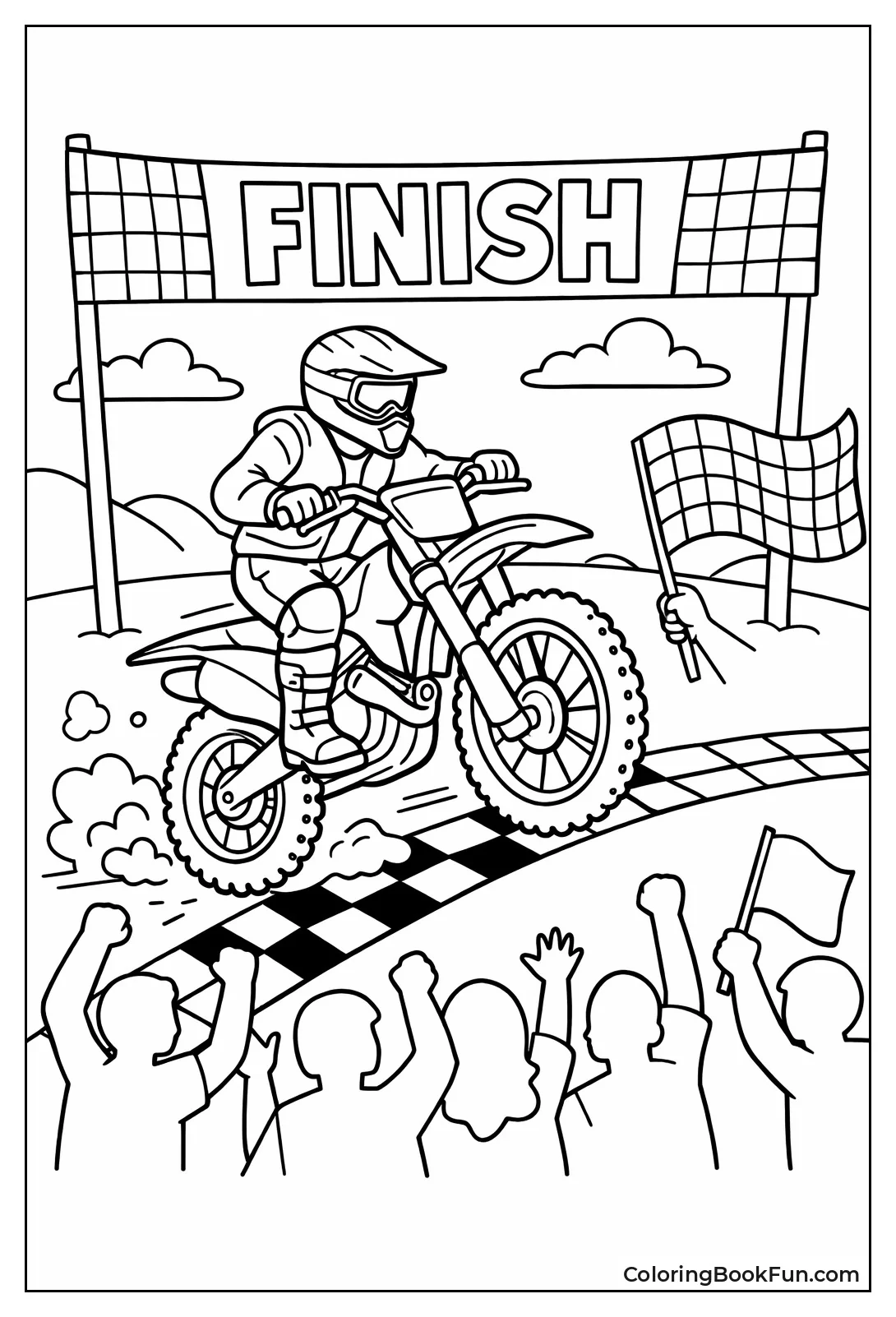 Supercross Finish Line Cross