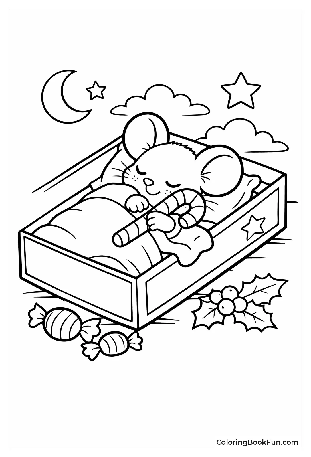 Mouse Hugs Mini Cane