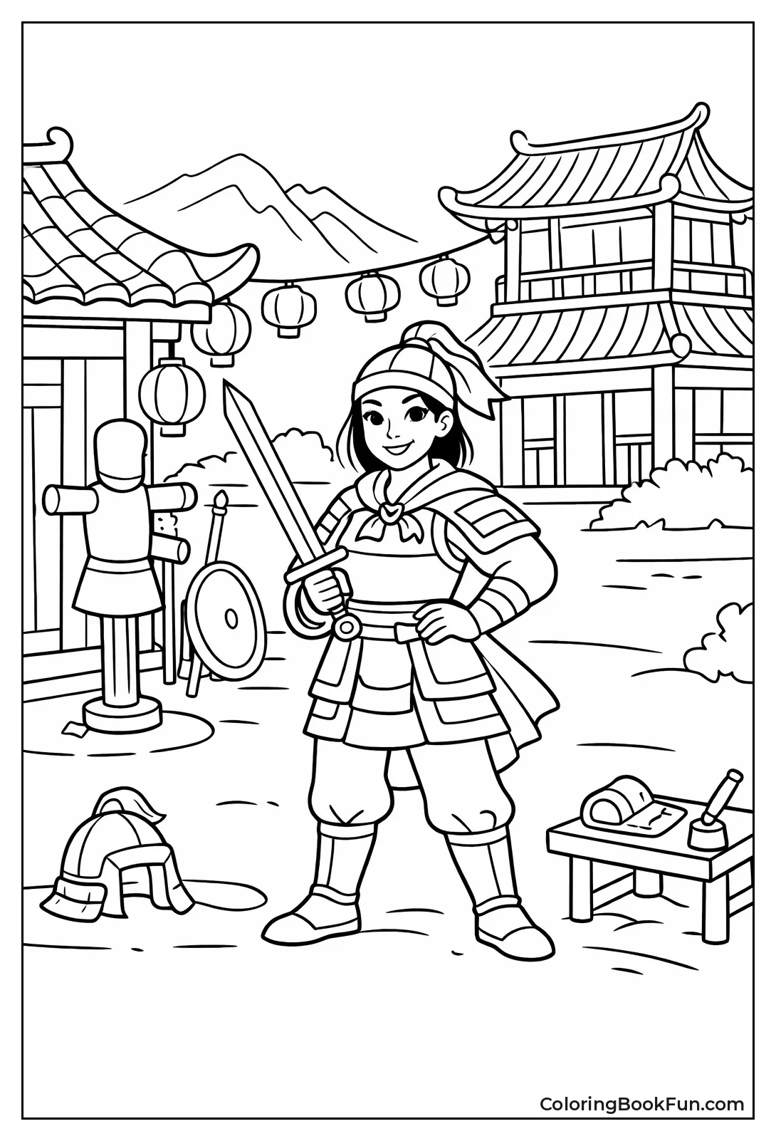 Mulan in Village Yard