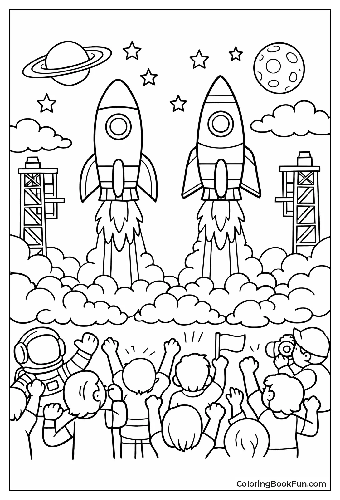 Two Rockets Launch Together