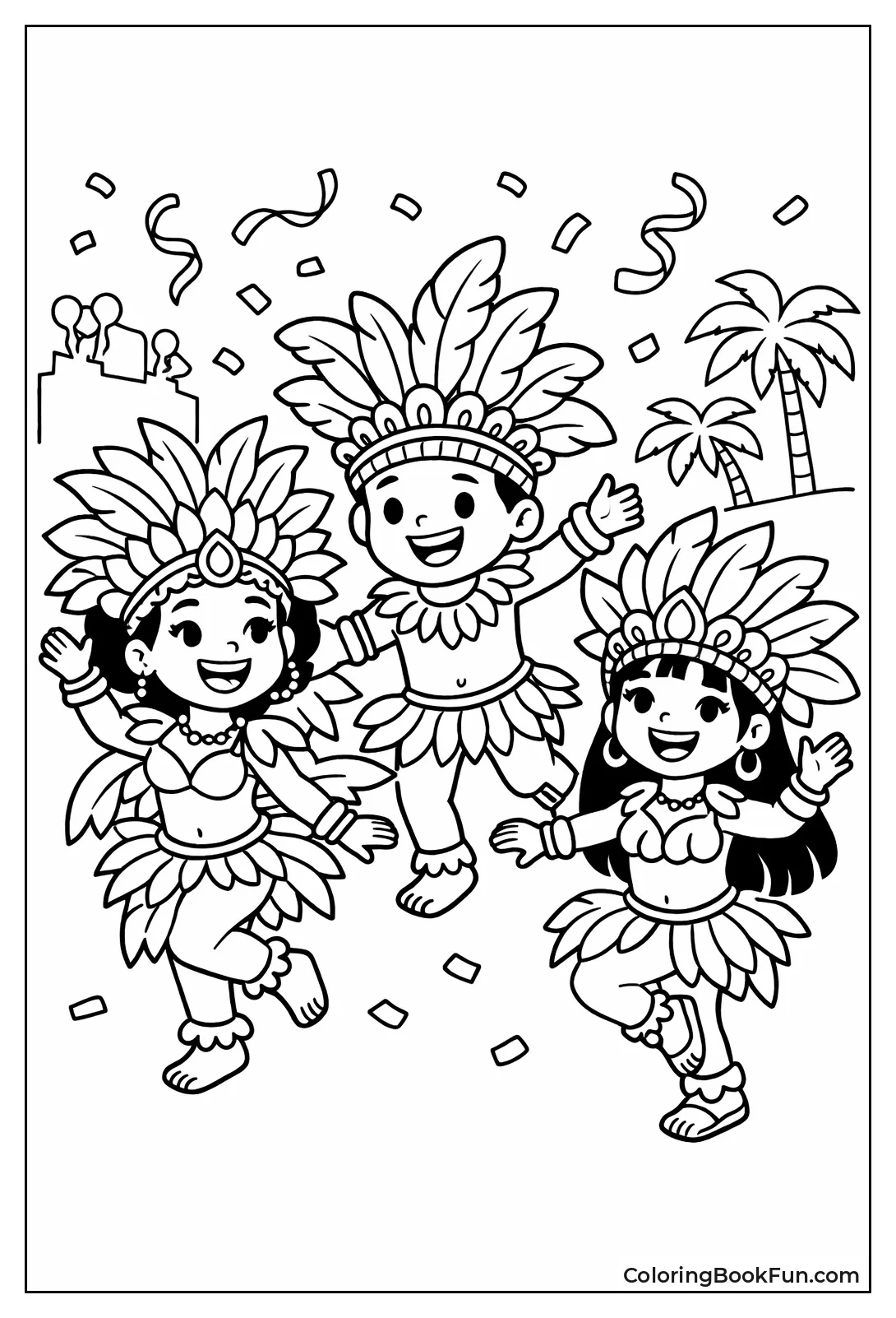 Samba Dancers in Feathers