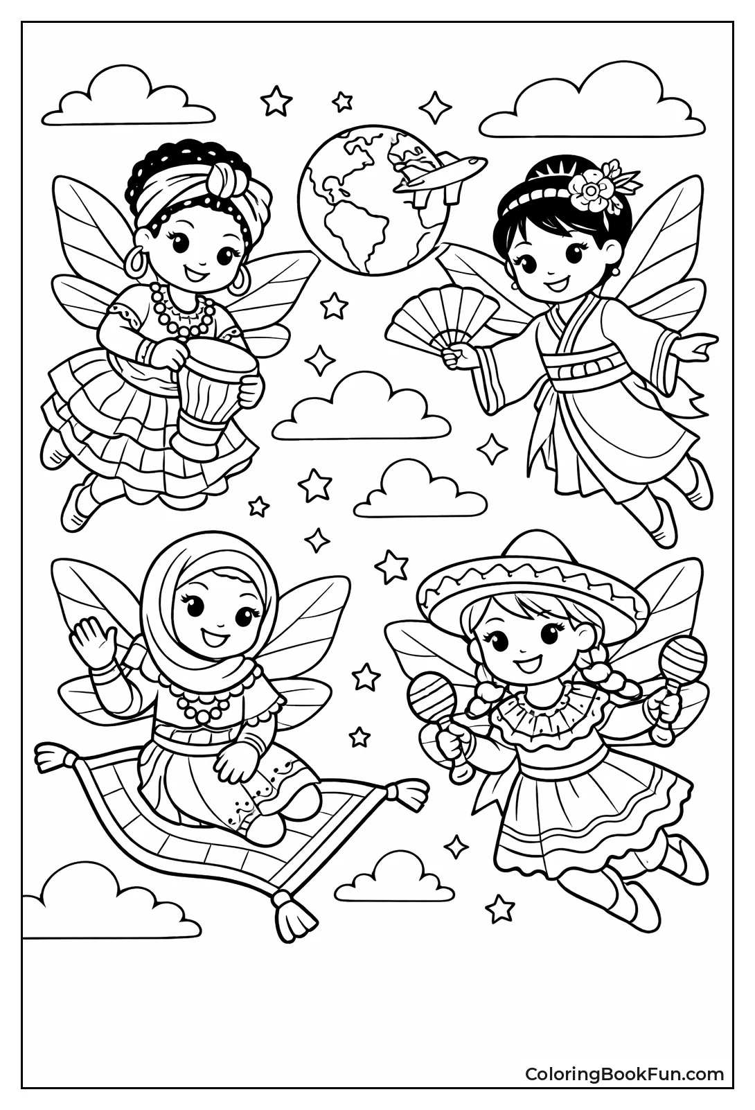 Fairies in Tradition Clothes