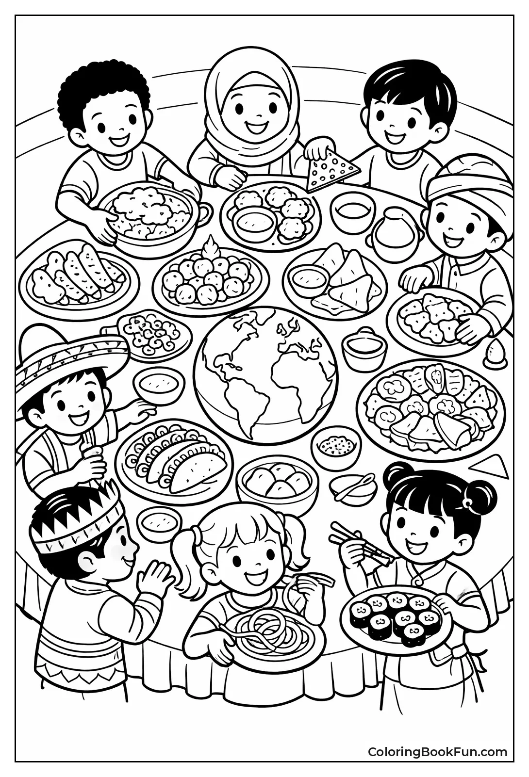 Table of Global Dishes