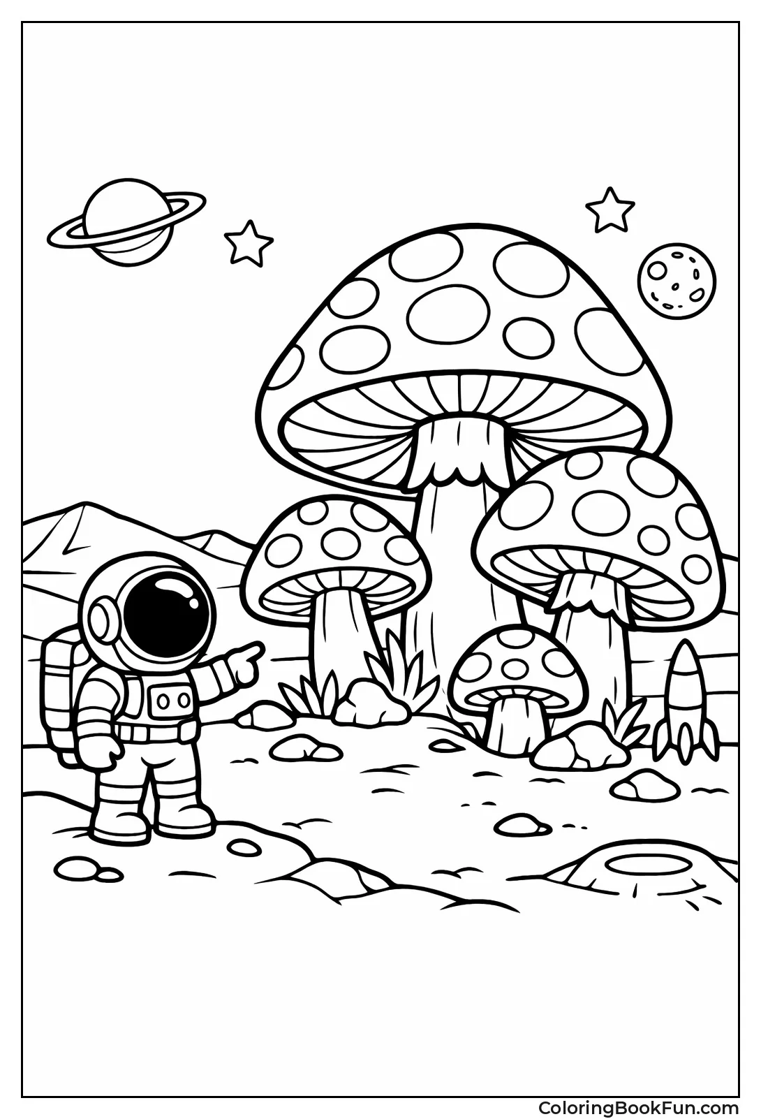 Astronaut Sees Mars Mushrooms