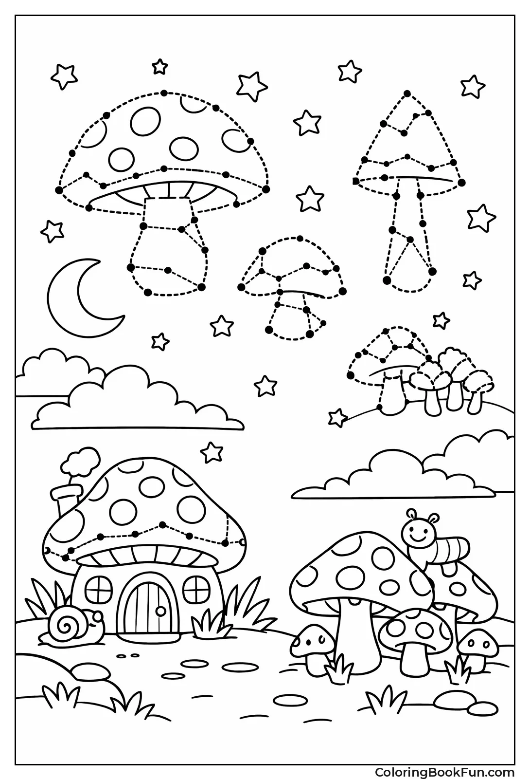 Stars Form Mushroom Shapes