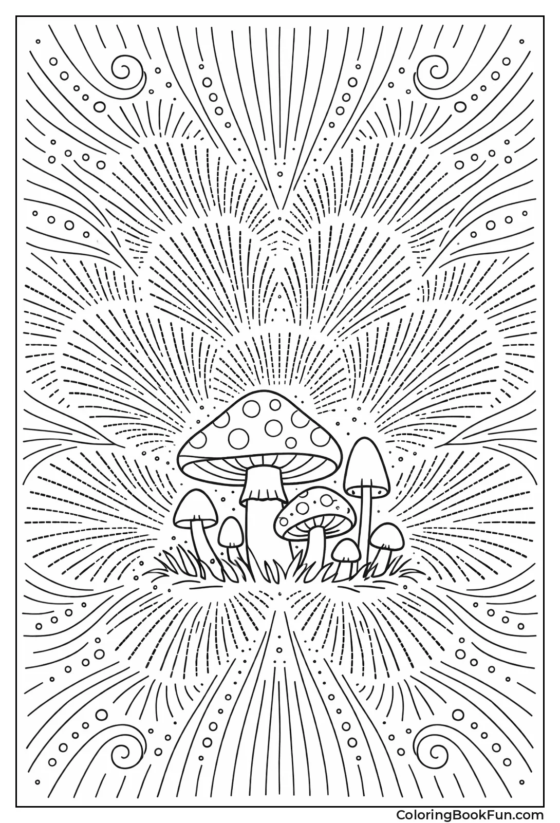 Spore Print Makes Pattern