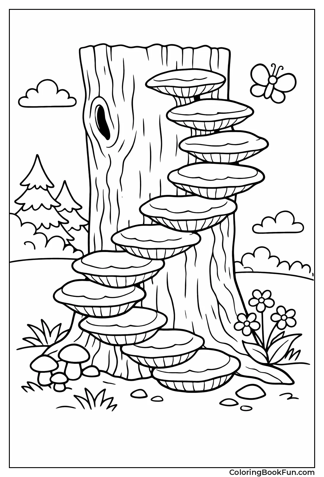 Fungi Form Staircase Steps