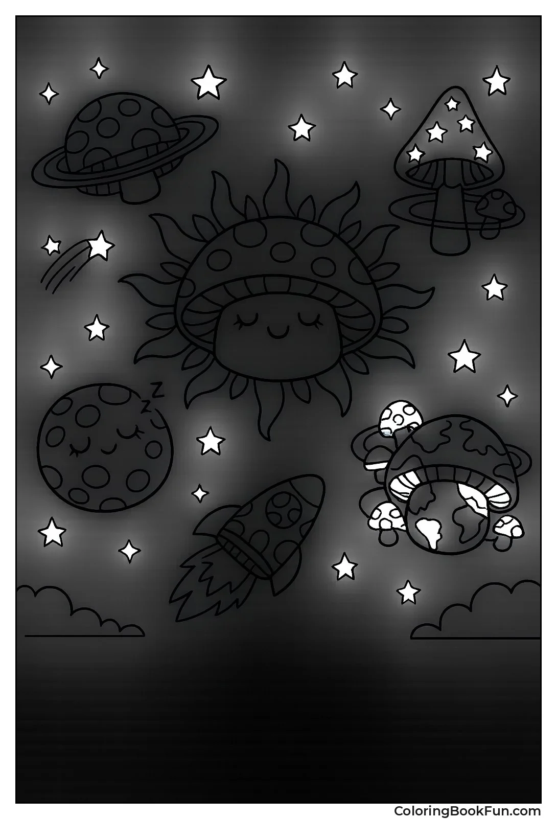 Mushrooms Form Solar System