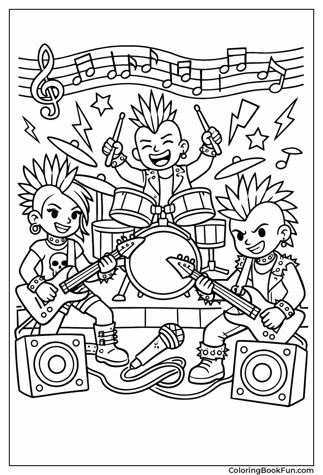 Punk Band with Mohawks