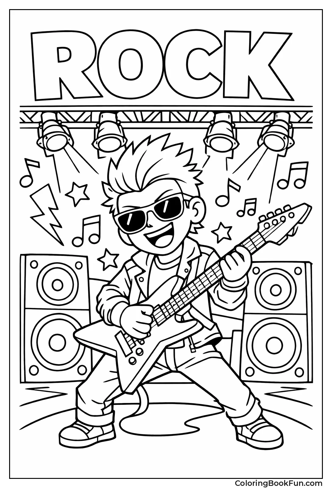 Rock Star Shredding Guitar