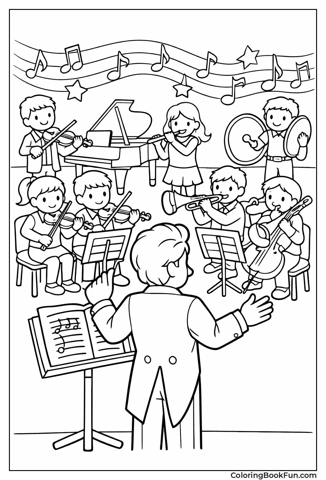 Conductor Leading Orchestra