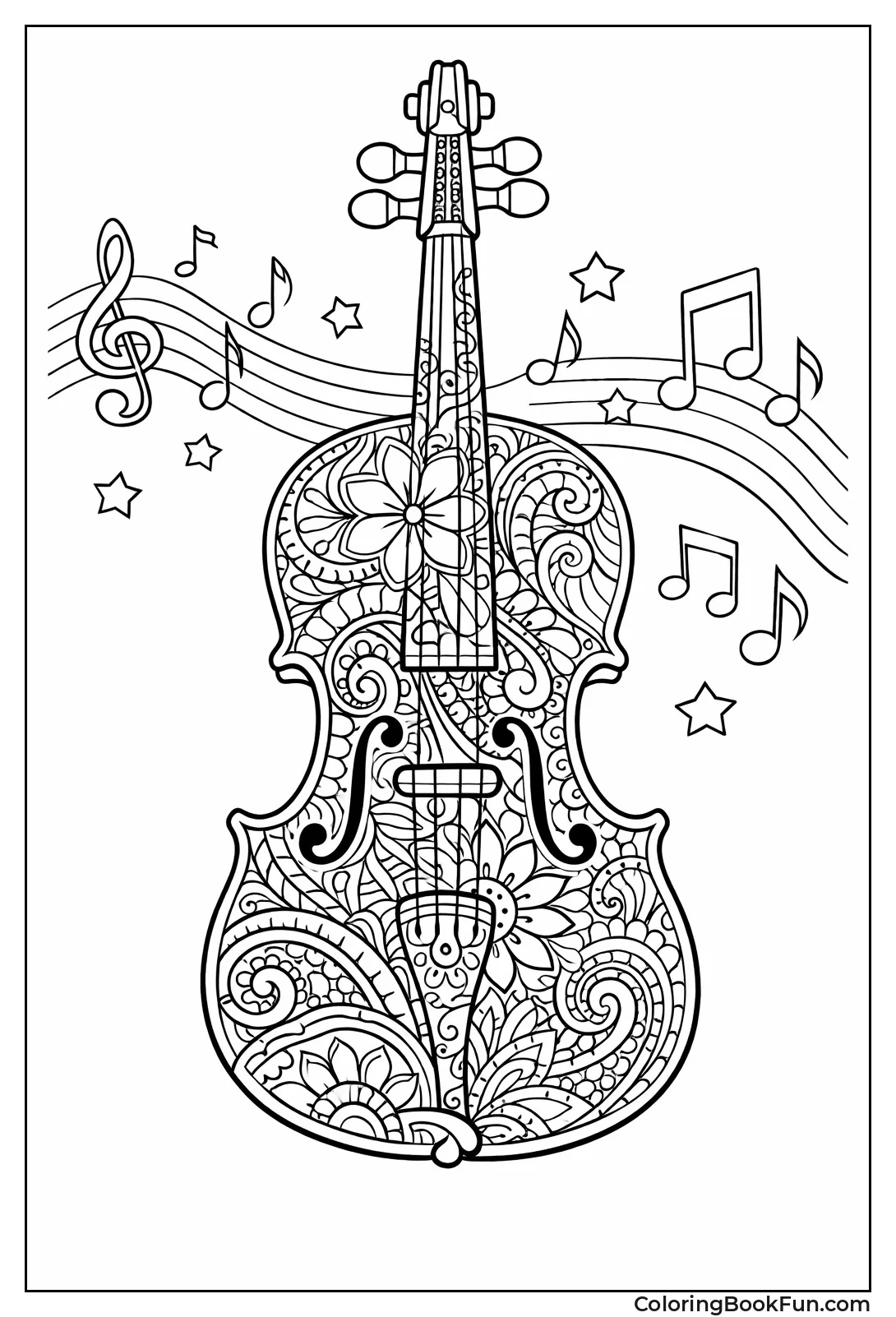 Zentangle Violin Patterns