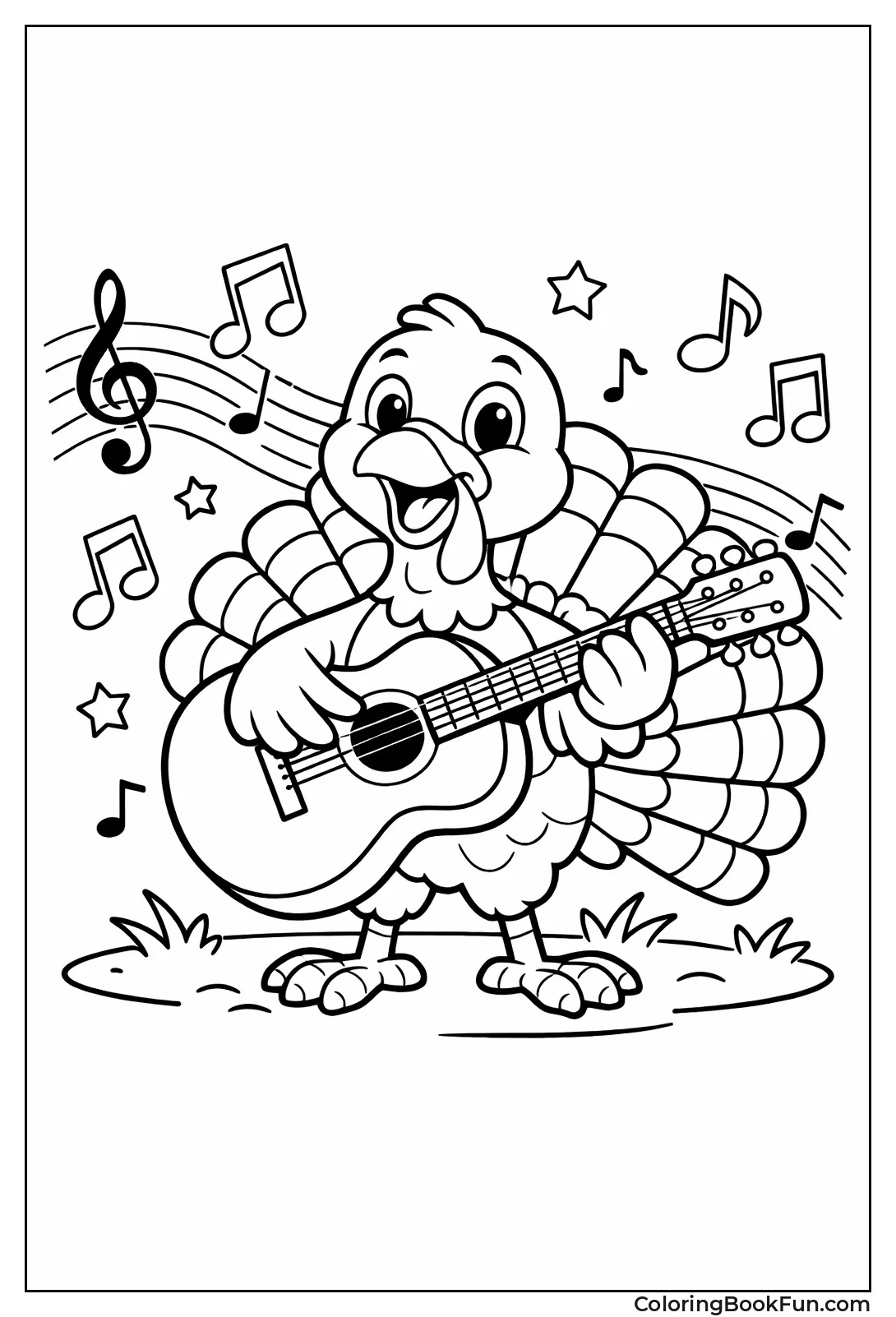 Turkey Playing Drums