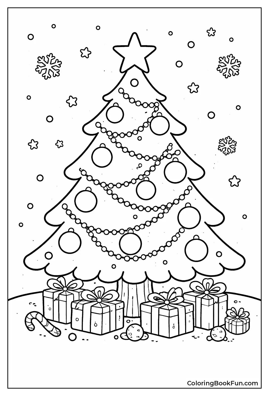 Simple Tree with Big Ornaments