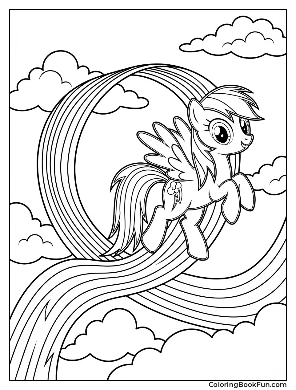 Rainbow Dash Flying
