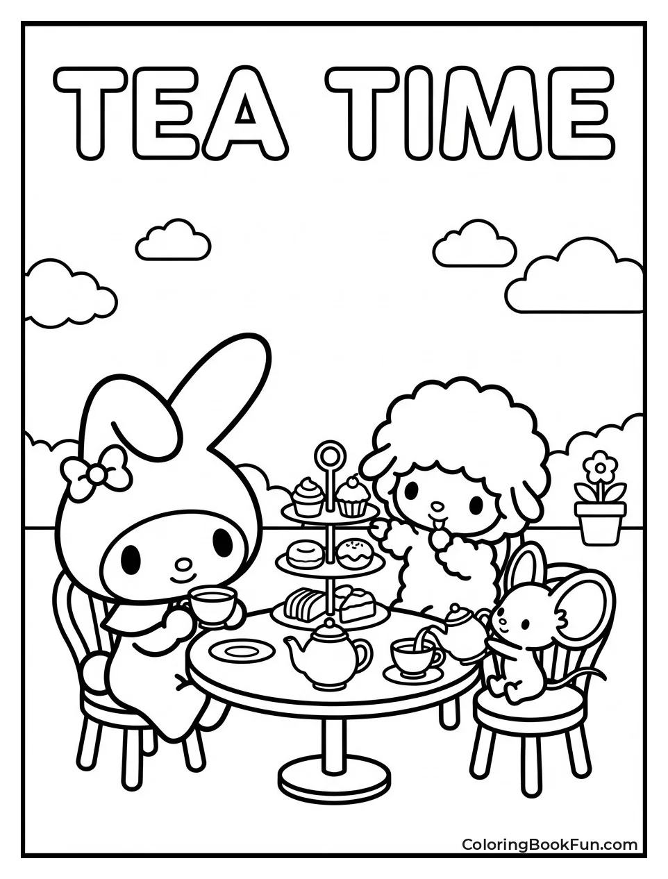 My Melody at Tea Party