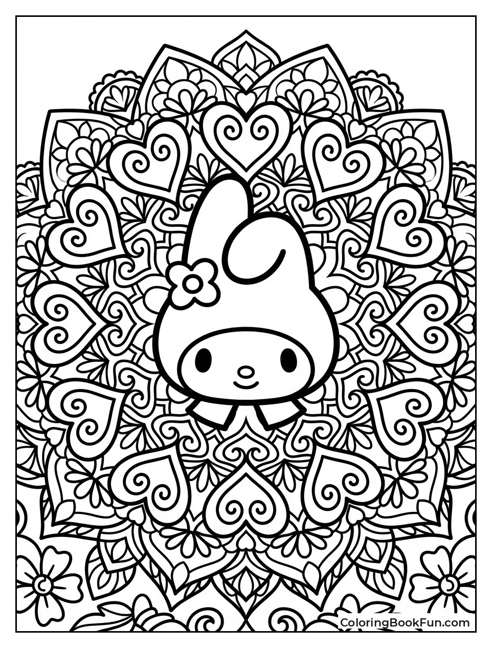 My Melody Heart Mandala