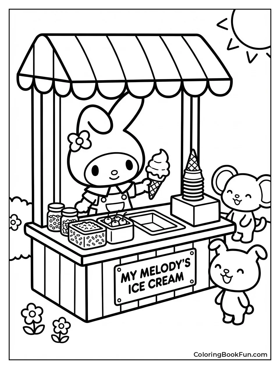 My Melody Serves Ice Cream