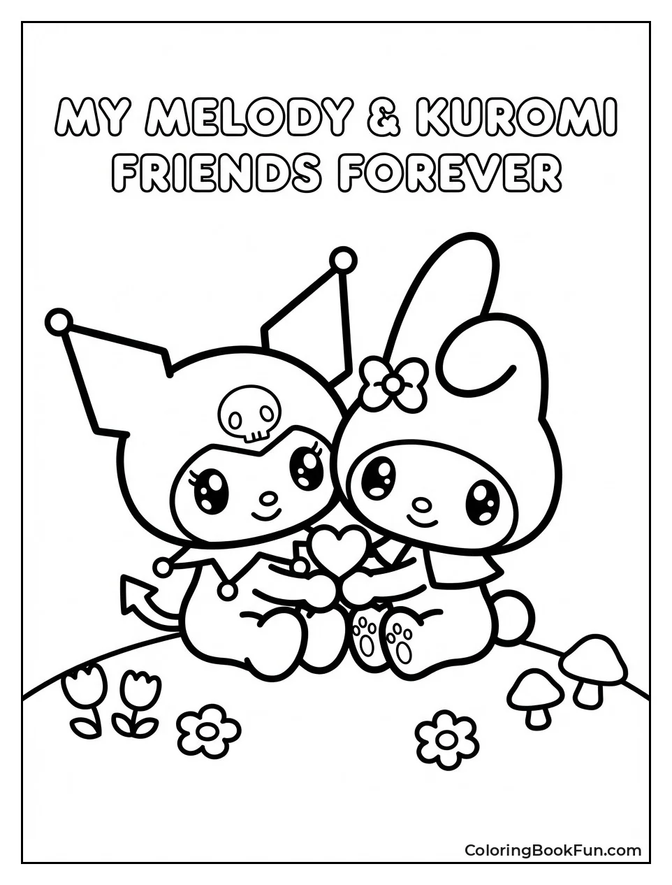 Kawaii Kuromi and My Melody