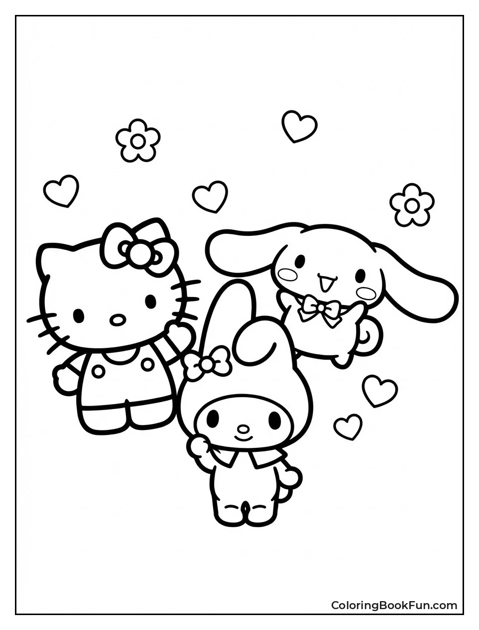 Kitty Waves with Cinnamoroll