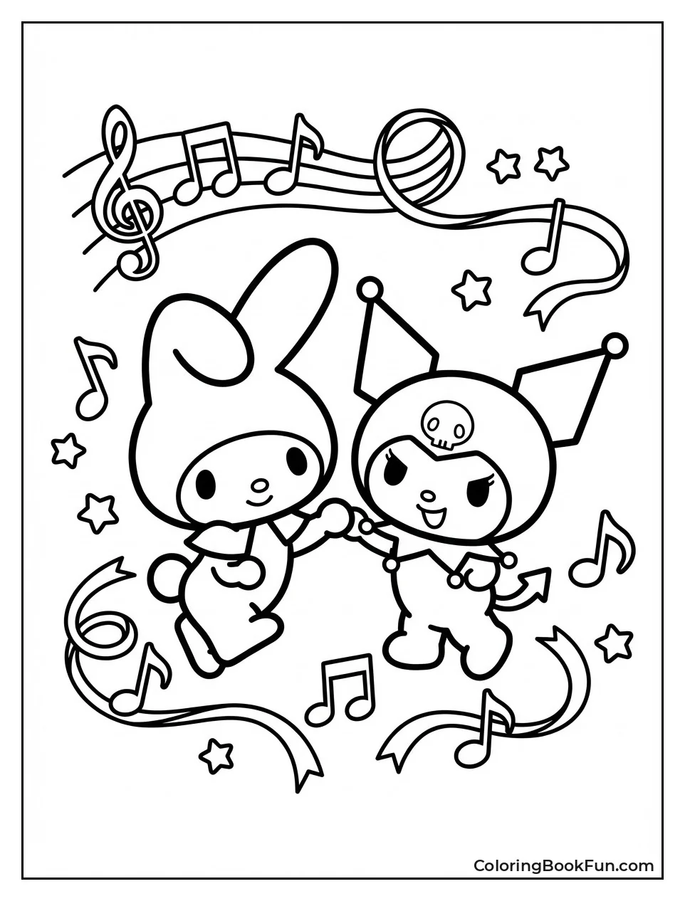 My Melody Dances with Kuromi