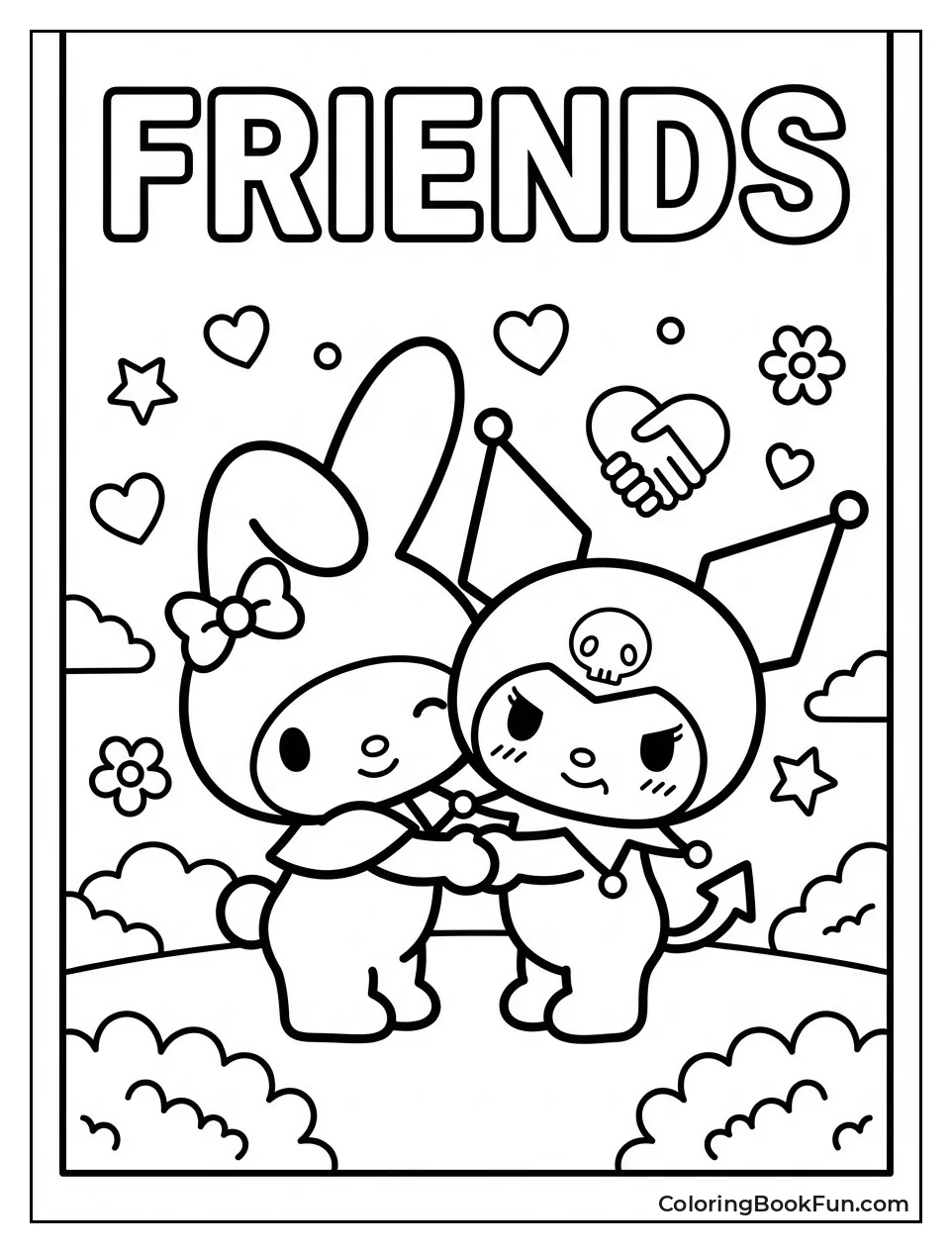 My Melody Hugs Kuromi