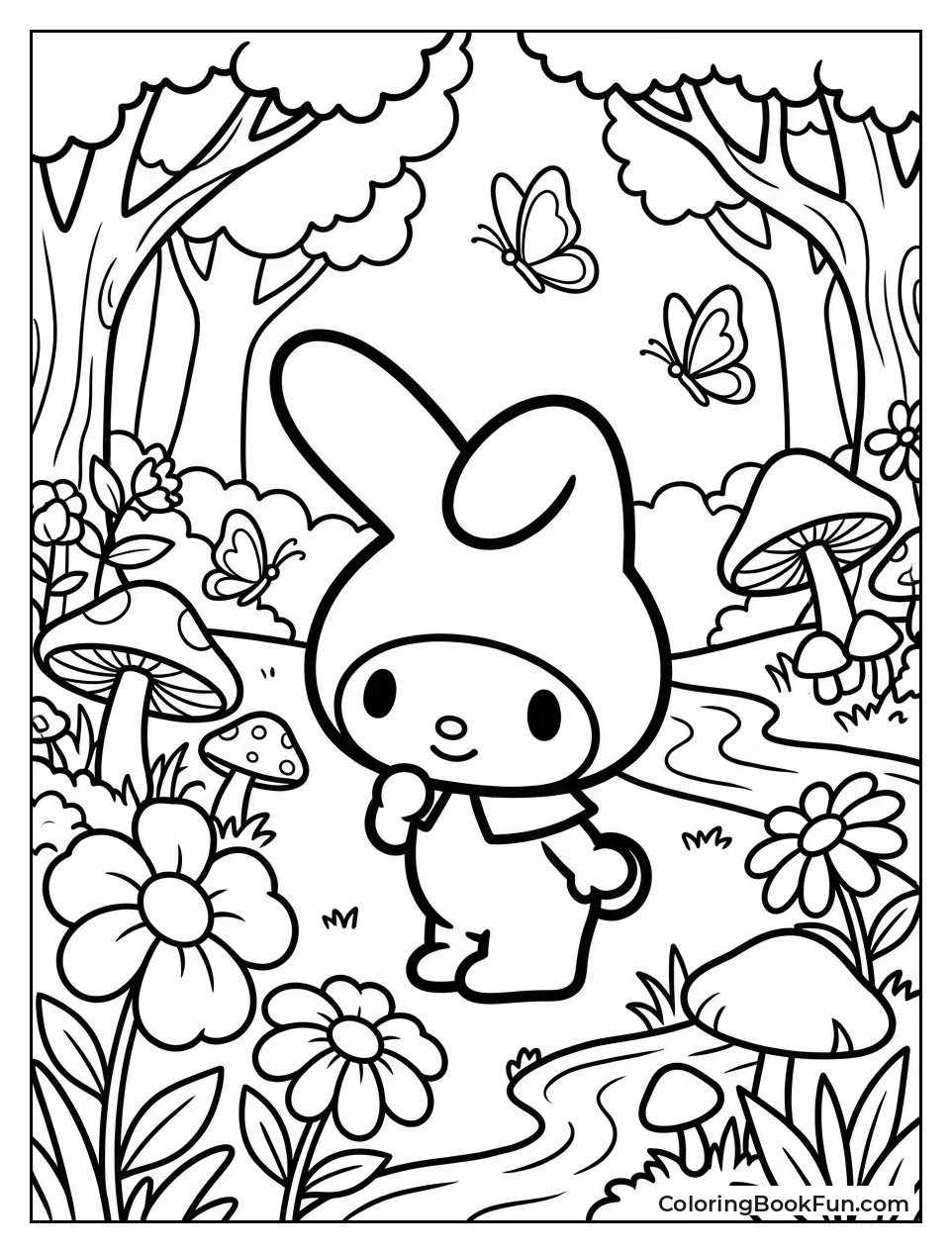 Mariland Forest with Butterflies