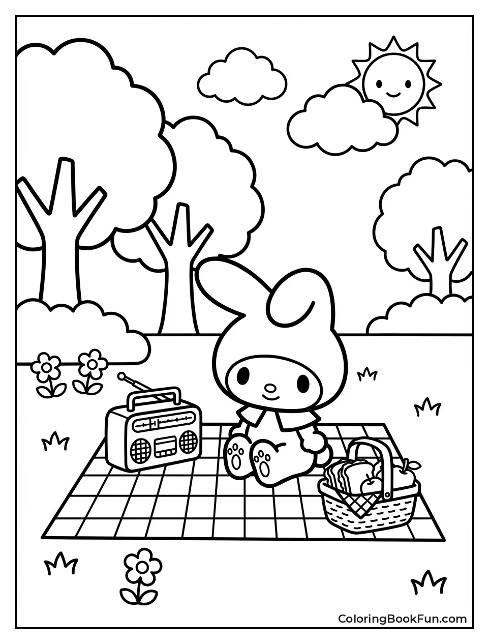 My Melody Picnics in Park