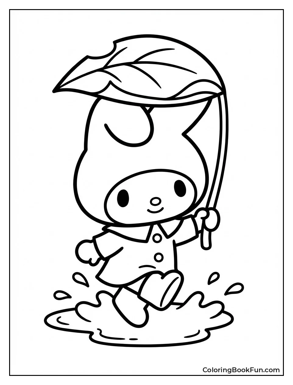 My Melody Jumps in Puddles