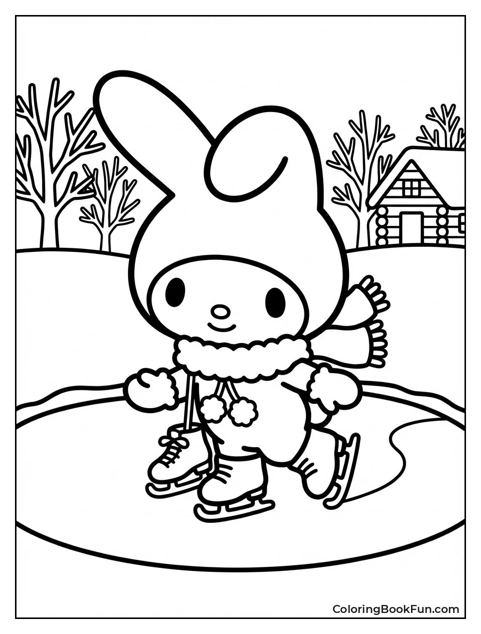 My Melody Skates on Pond