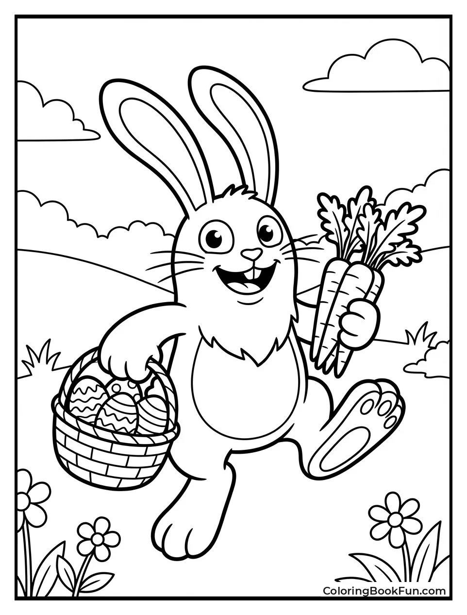 Blabbit Hopping with Eggs