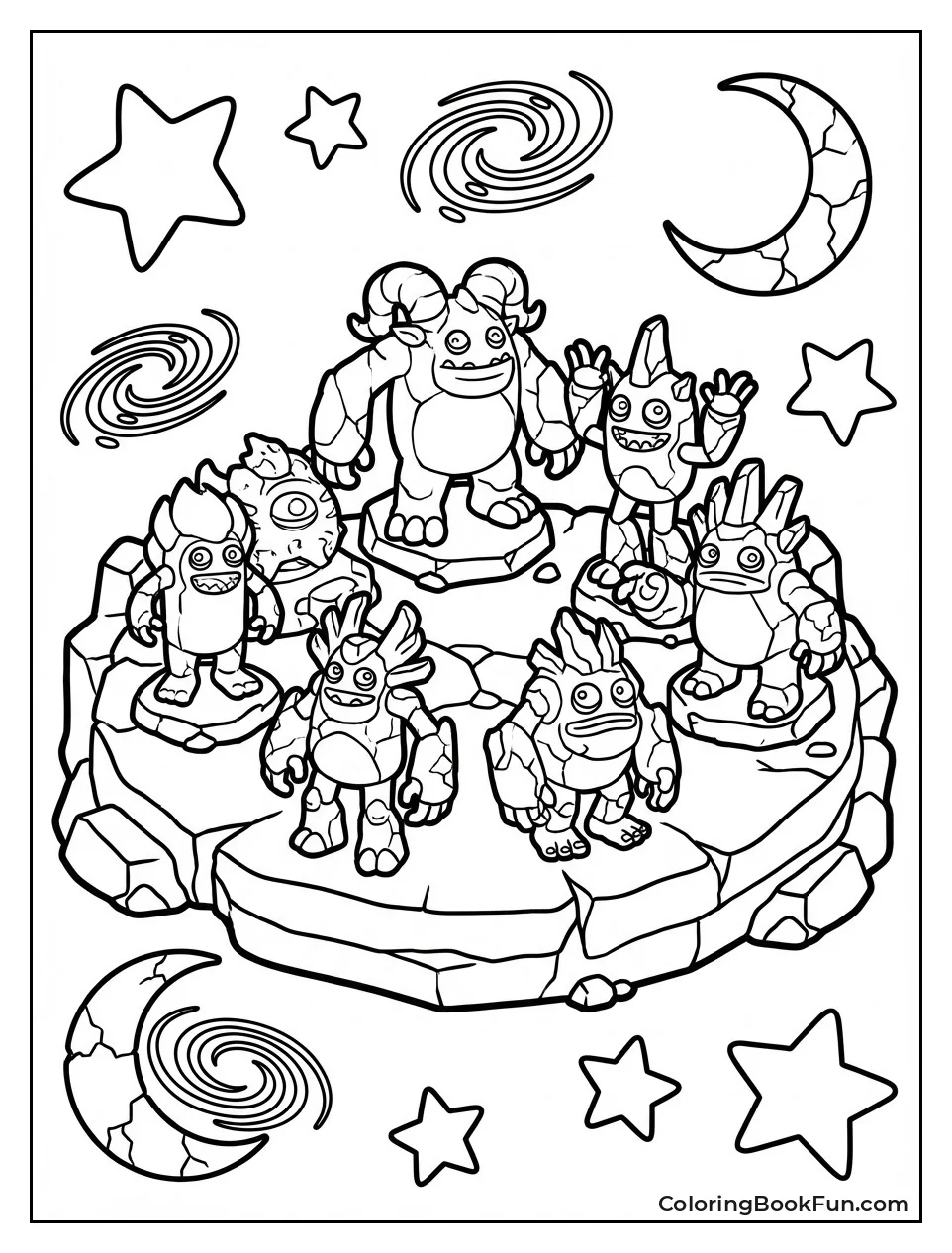 Sleeping Celestial Statues