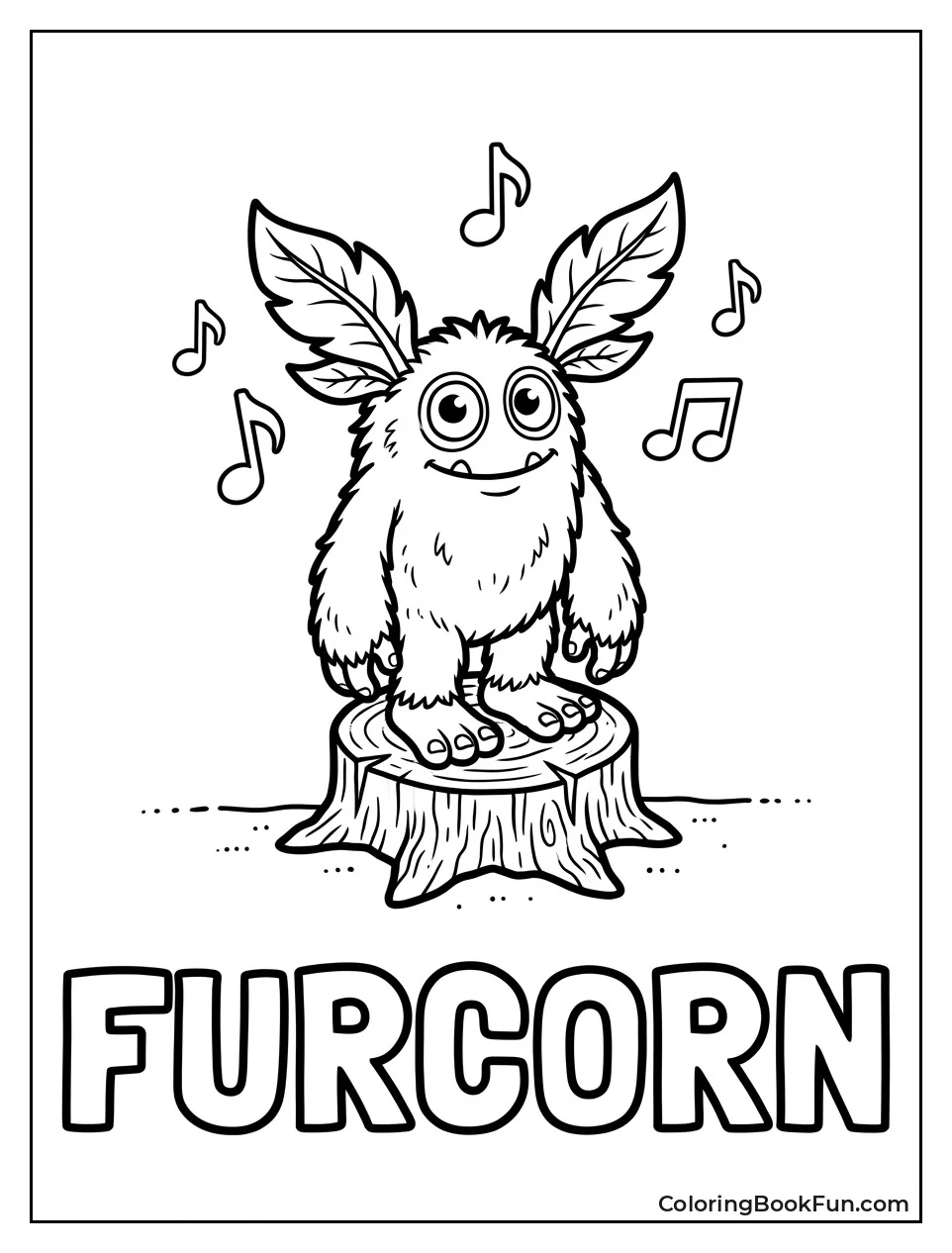 Furcorn on Wooden Stump
