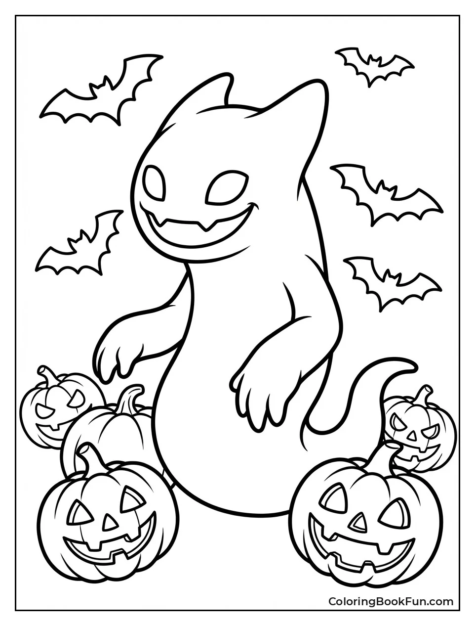 Spooky Ghazt with Pumpkins