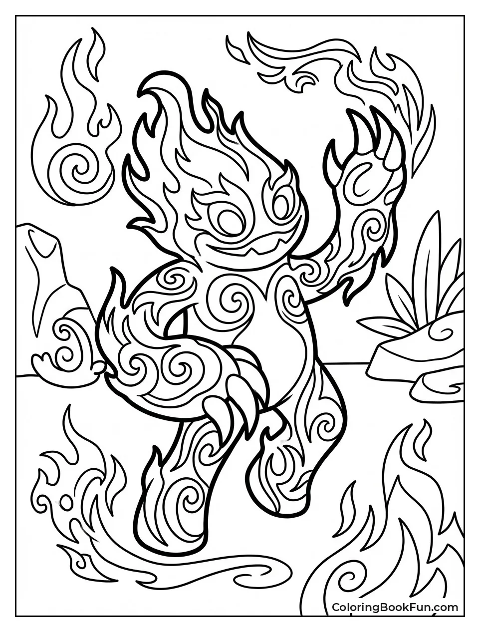 Kayna Twirling in Flames