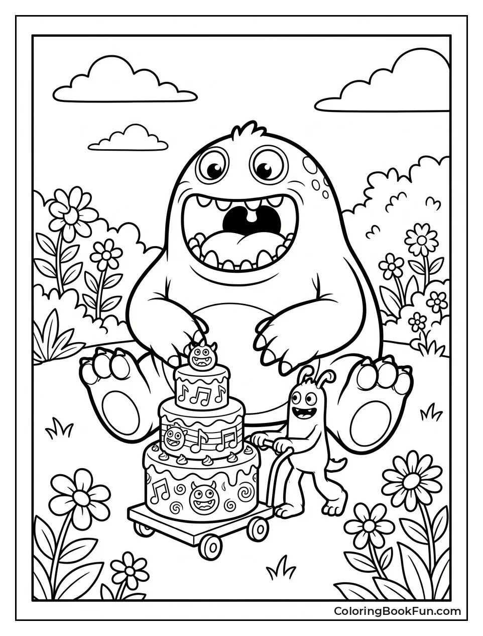 Feeding Potbelly Cake