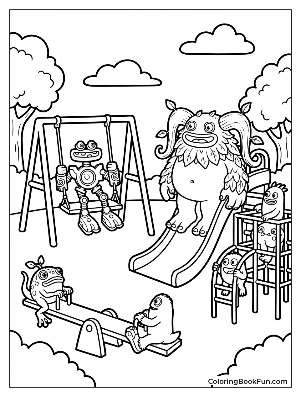 Monsters on Playground