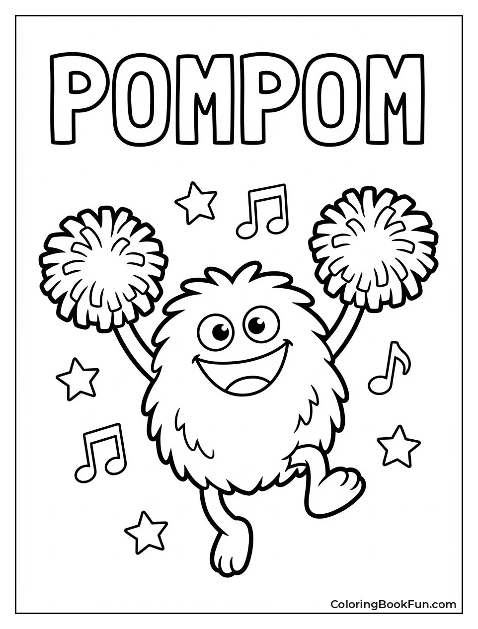 Pompom Jumping with Pom-Poms